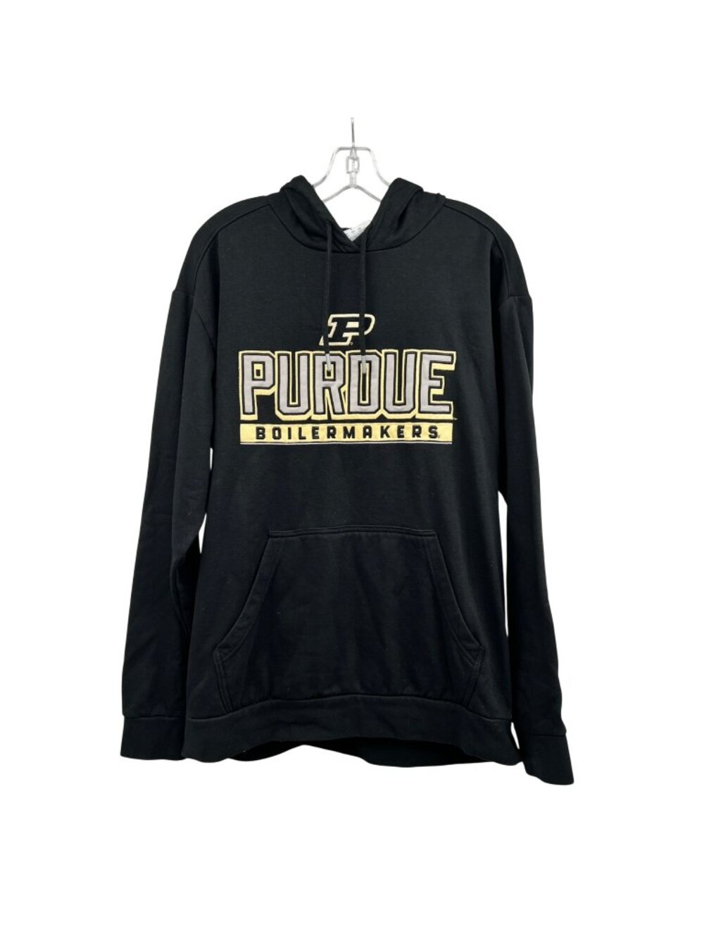 Champion Womens Purdue Hoodie Pullover Black/Multi Size Large